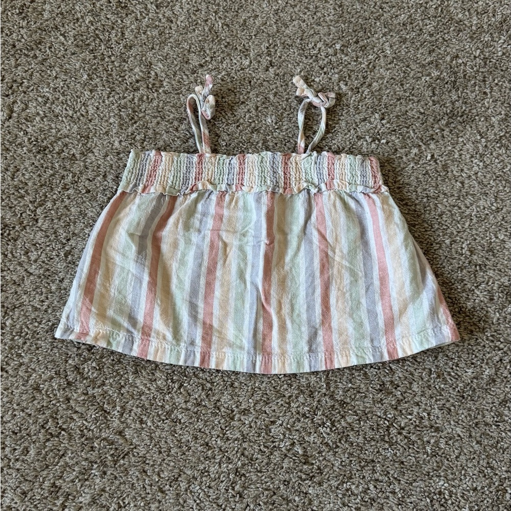 Little Co. by Lauren Conrad baby girls linen organic cotton tank top 12 months